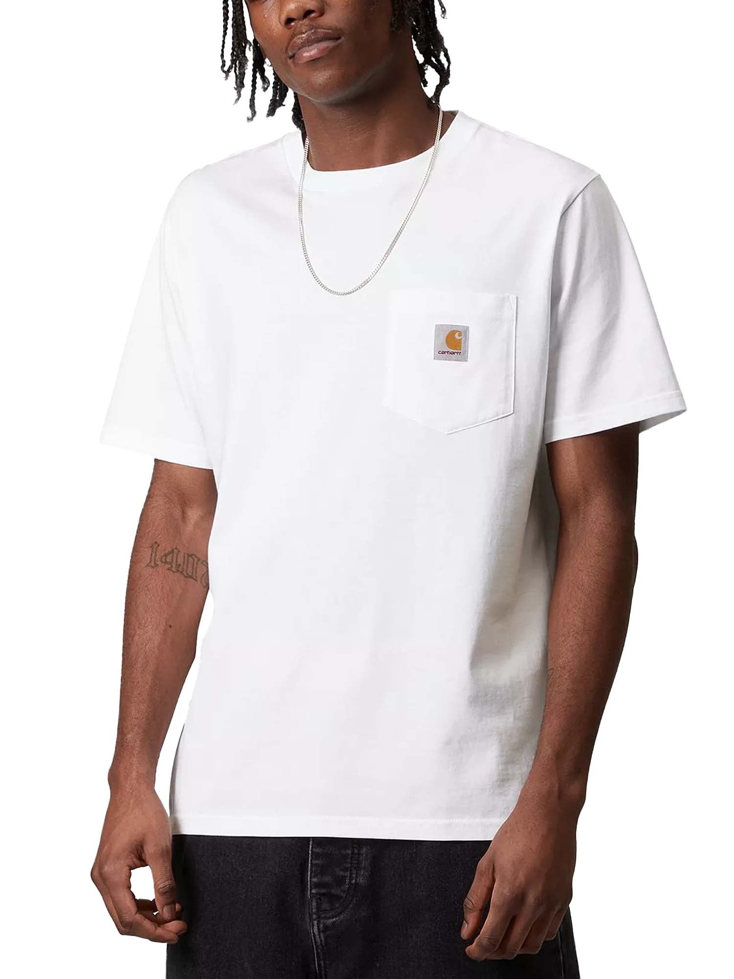 Carhartt Wip S/S Pocket T-Shirt Bianco