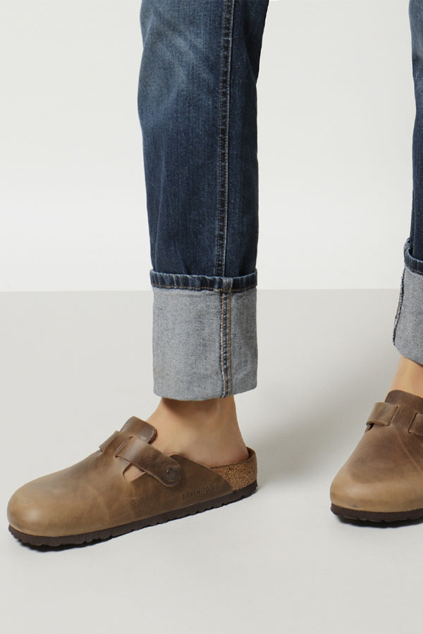 Birkenstock Boston (Pelle oliata) Marrone