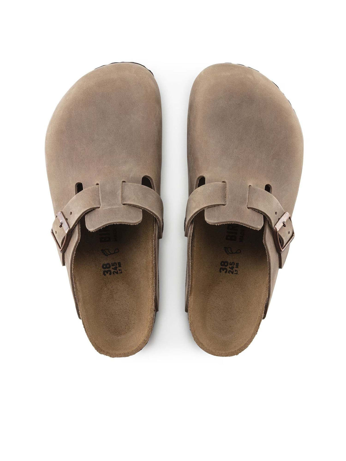 Birkenstock Boston (Pelle oliata) Marrone