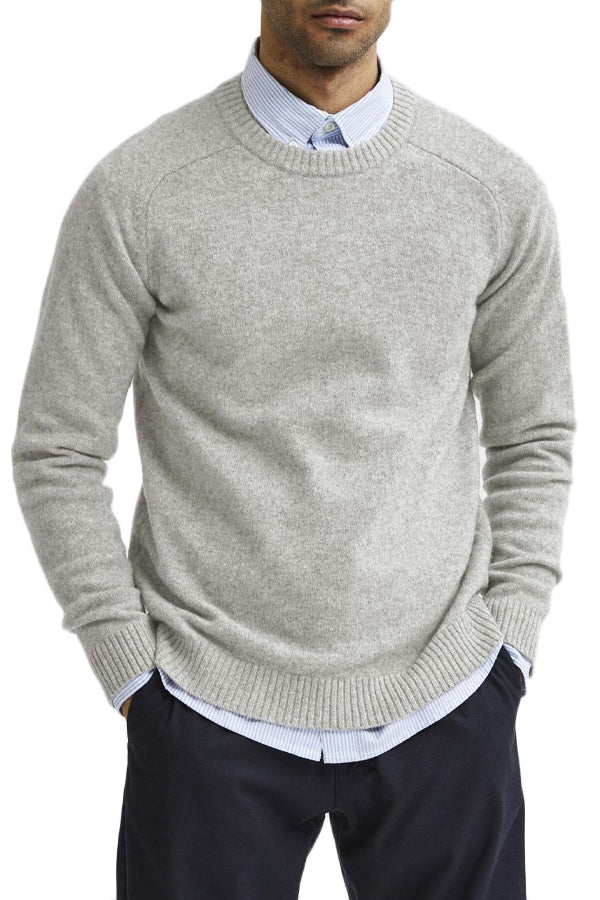 SLHNEWCOBAN LAMBS WOOL CREW NECK