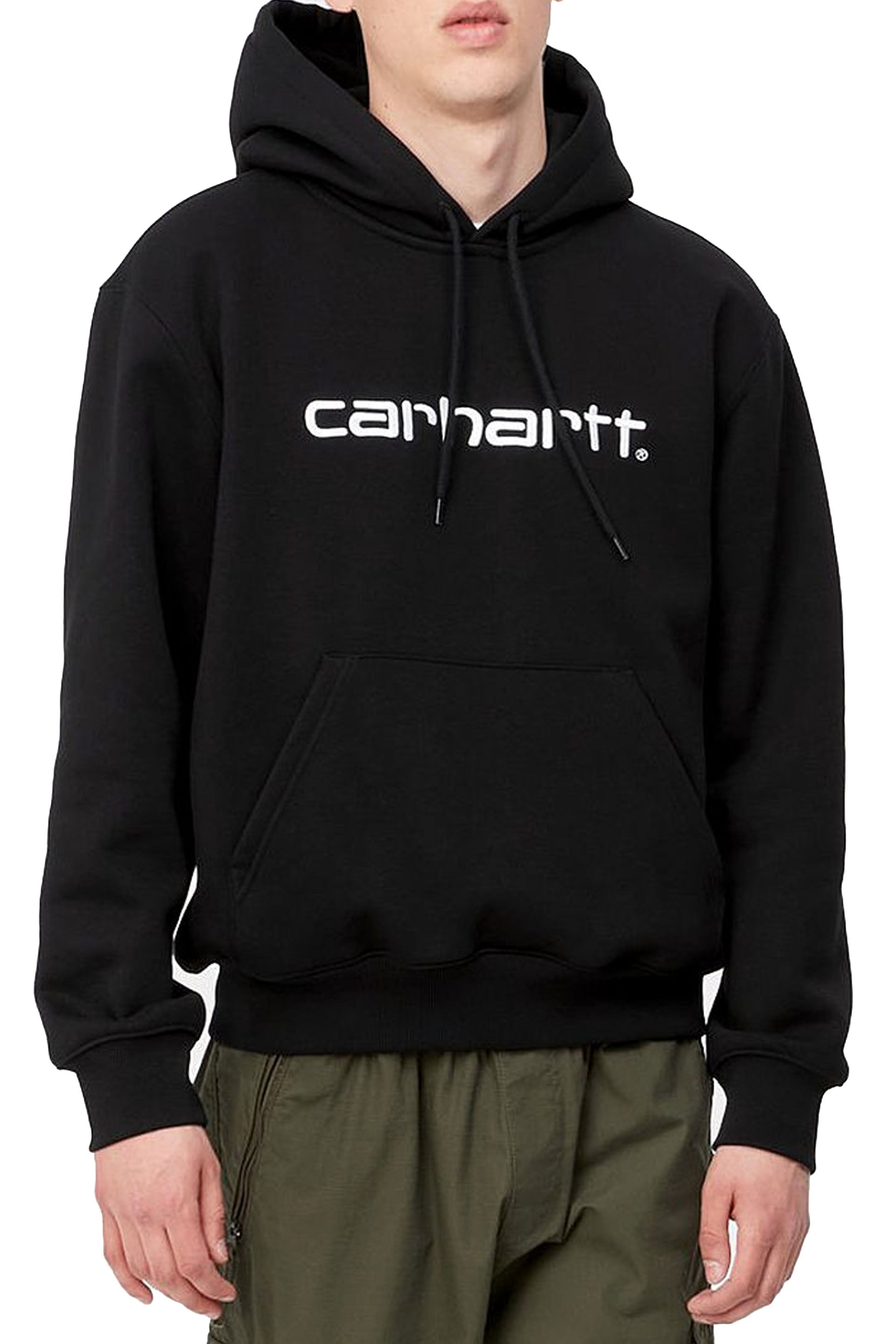 Carhartt Wip Hooded Carhartt Sweatshirt Nero