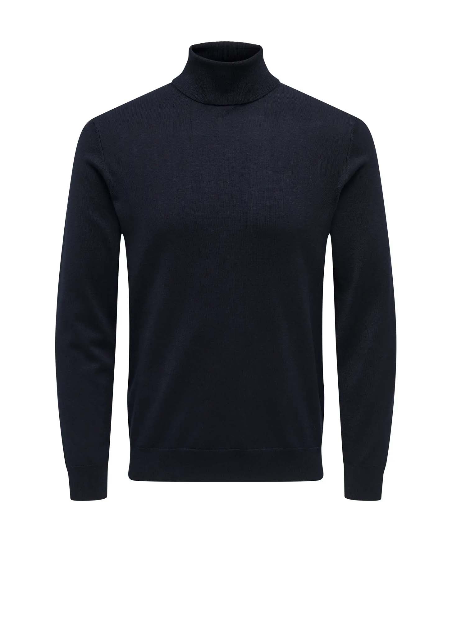 Only & Sons Roll Neck Knitted Pullover Blu