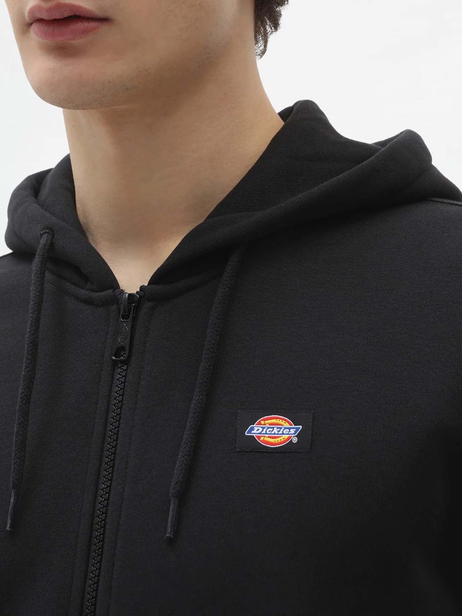 Dickies Felpa con cappuccio e zip Oakport Nero