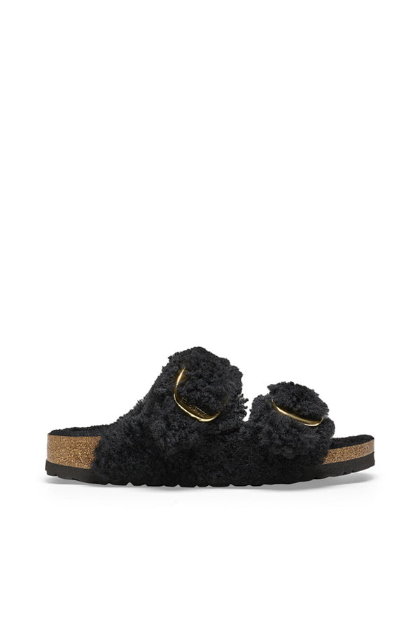 Birkenstock Arizona Big Buckle (Shearling) Nero