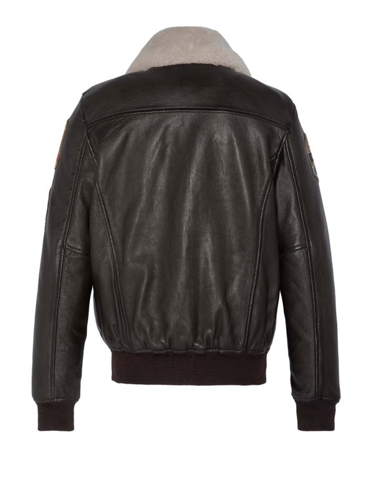 Schott Giacca Patched Flight Jacket Marrone