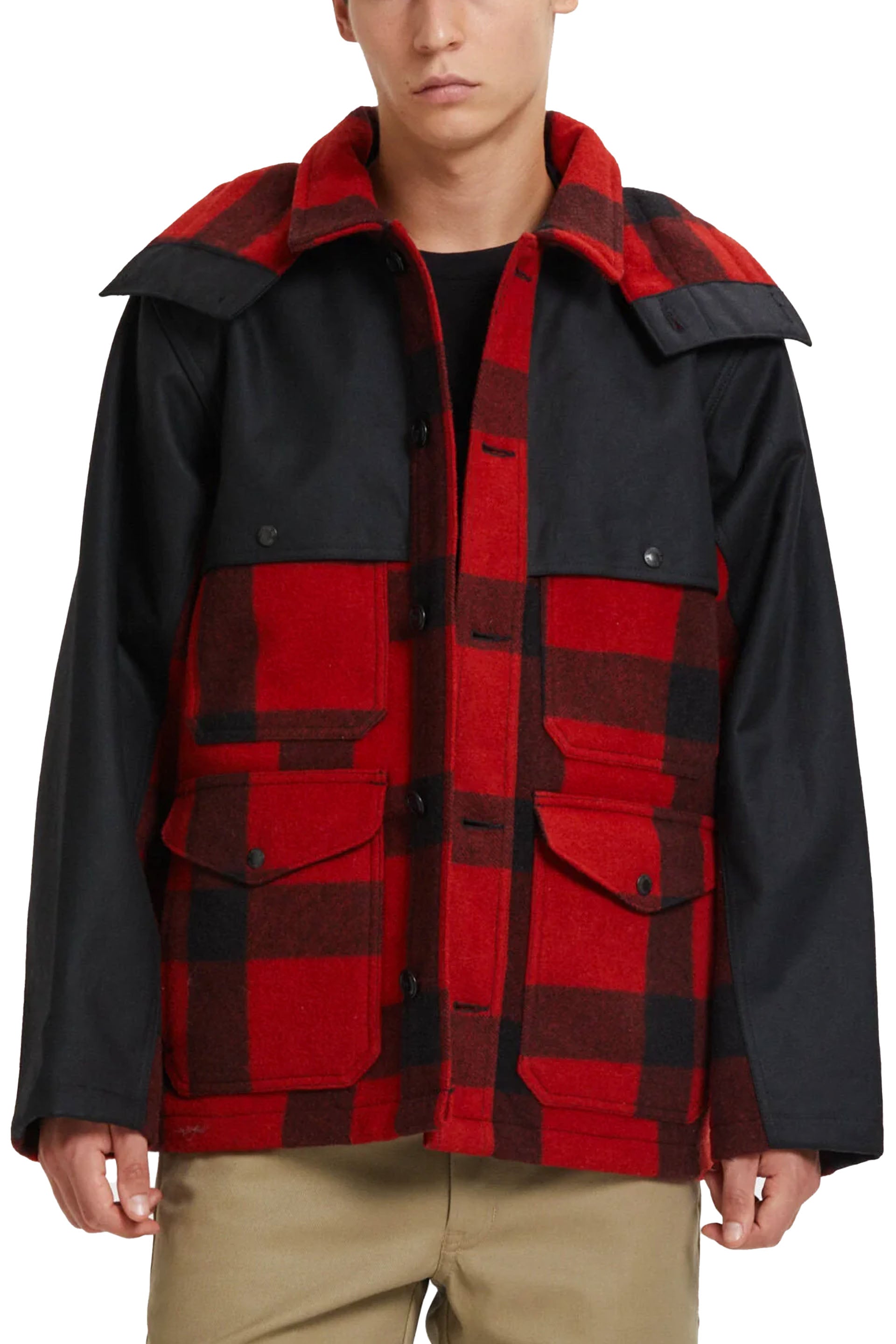 Filson Giacca Mackinaw Wool Double Coat Rosso