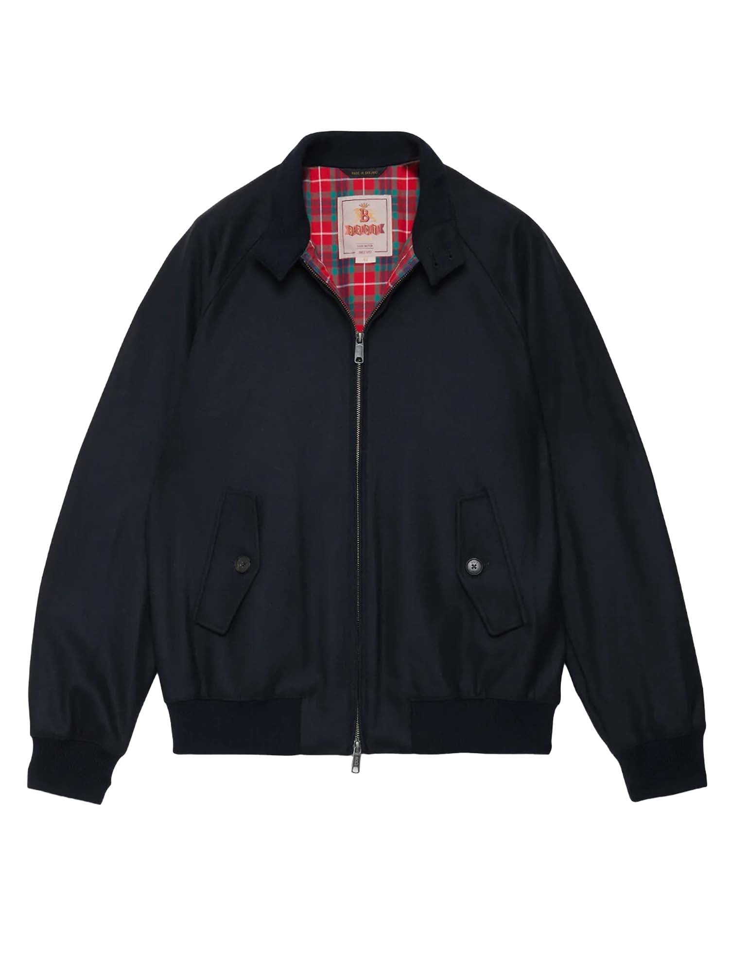 Baracuta Giacca Unpadded G9 Melton Blu