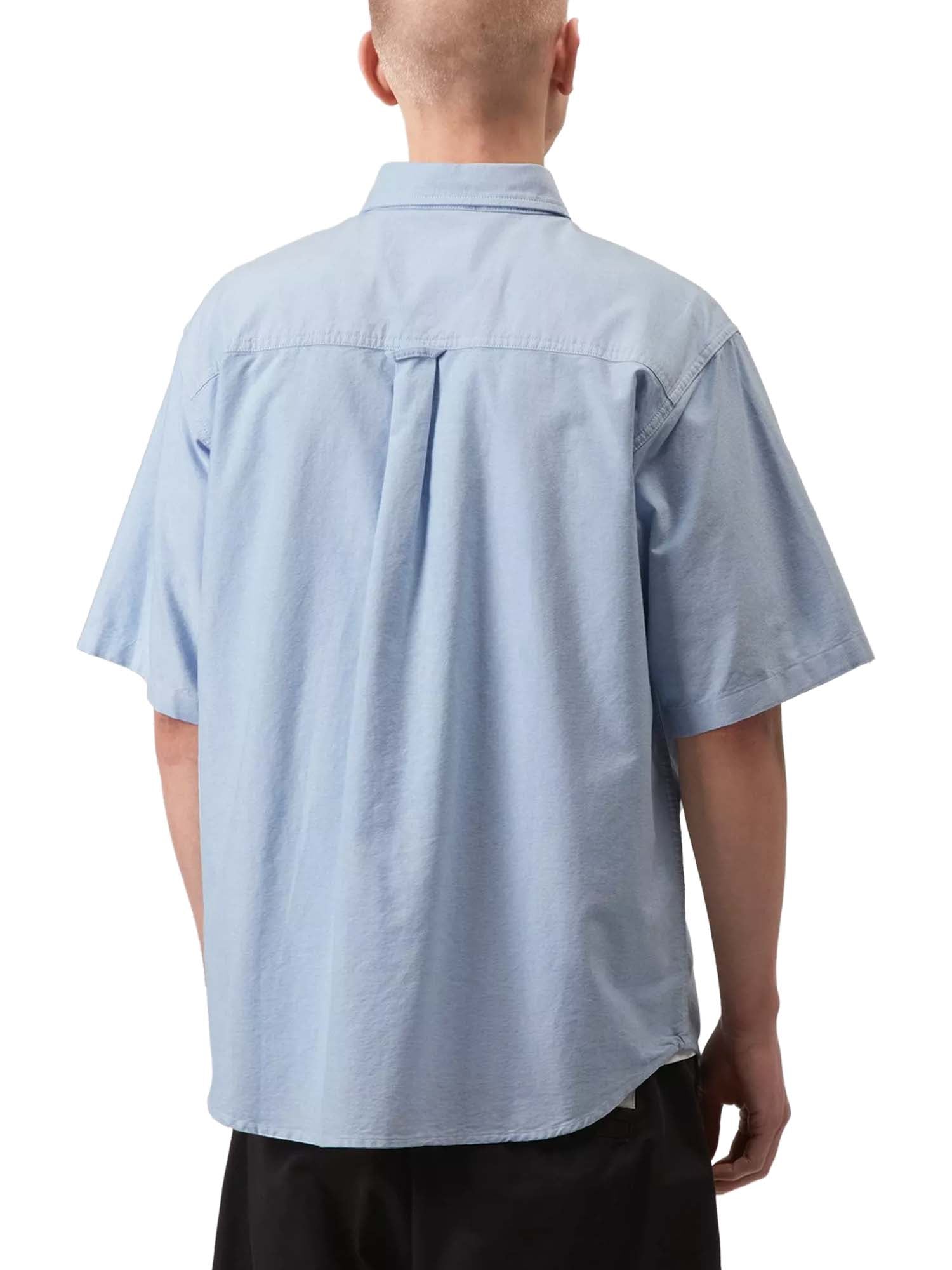 Carhartt Wip S/S Braxton Shirt Azzurro