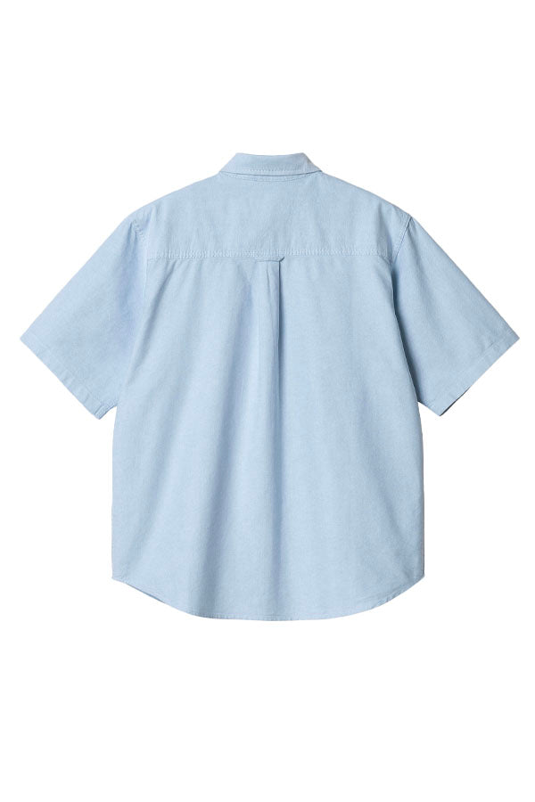 Carhartt Wip S/S Braxton Shirt Azzurro