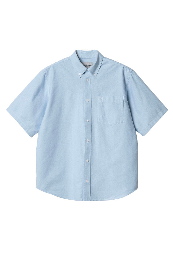 Carhartt Wip S/S Braxton Shirt Azzurro