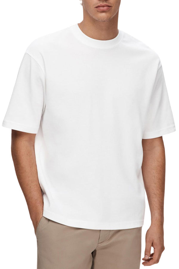 Selected T-shirt Oscar Bianco