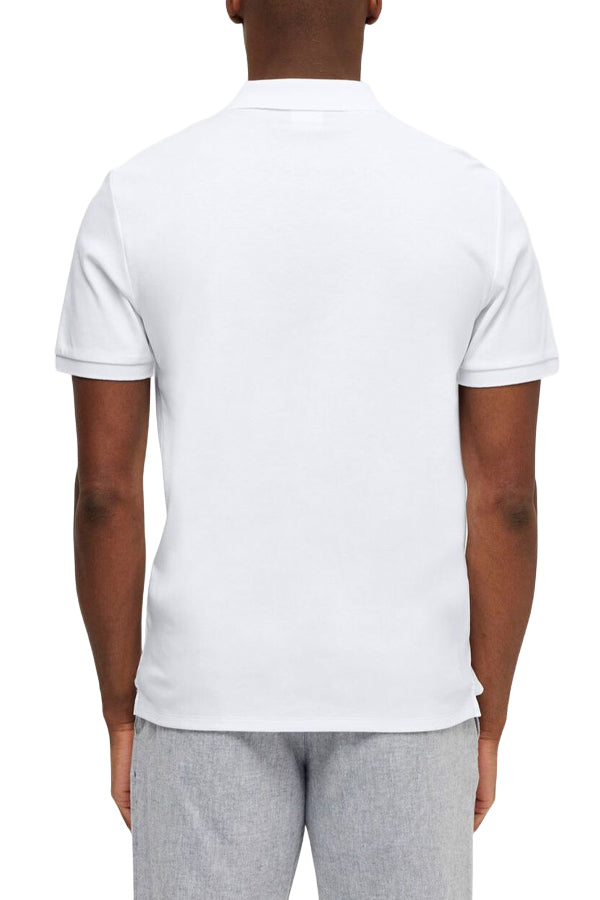 Selected SLHSLIM-TOULOUSE SS POLO Bianco