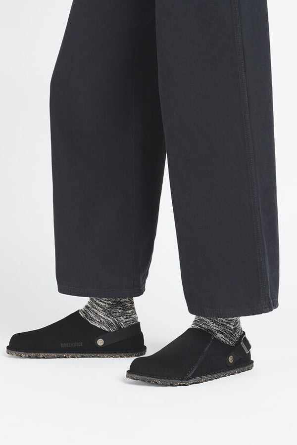 Birkenstock Lutry Premium Suede Nero