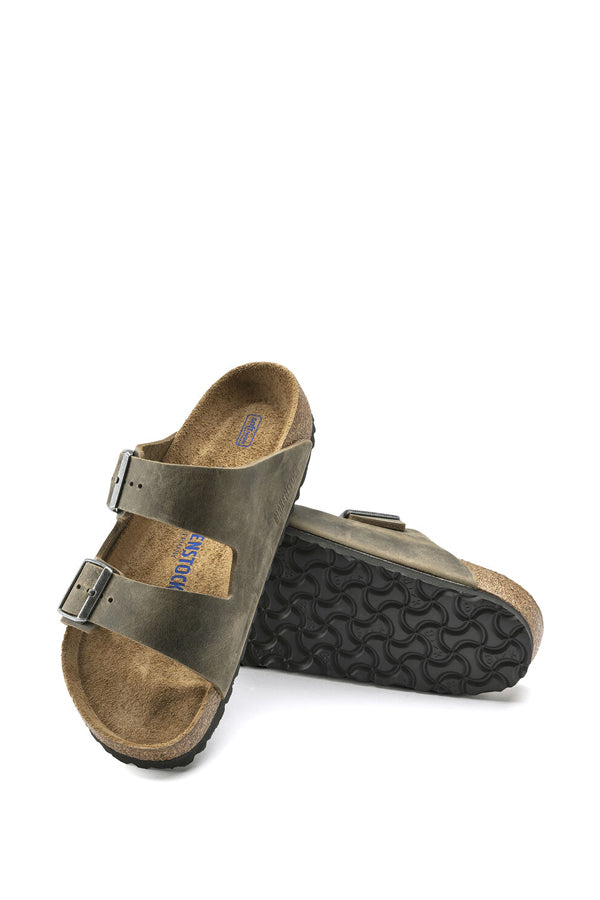 Birkenstock Arizona Plantare Morbido (Pelle oliata) Grigio
