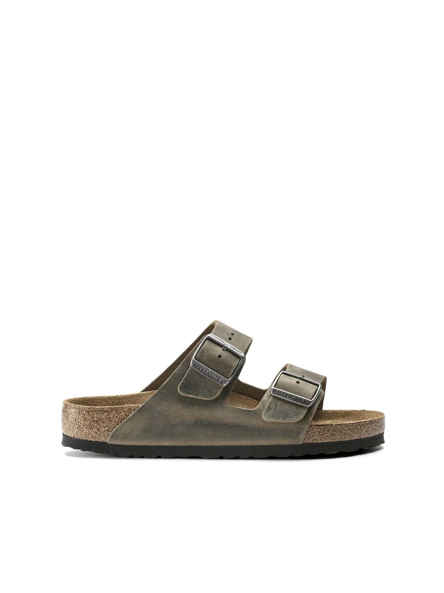 Birkenstock Arizona Plantare Morbido (Pelle oliata) Grigio