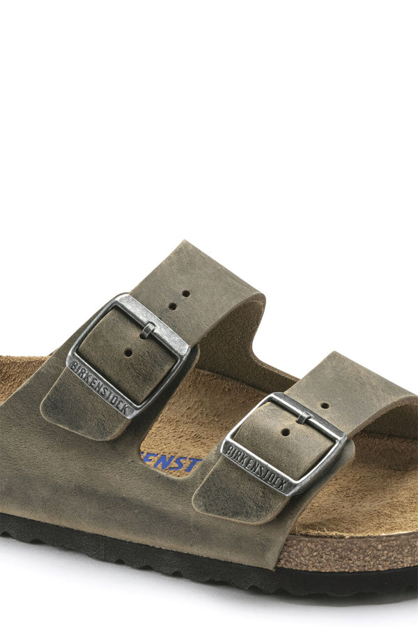 Birkenstock Arizona Plantare Morbido (Pelle oliata) Grigio