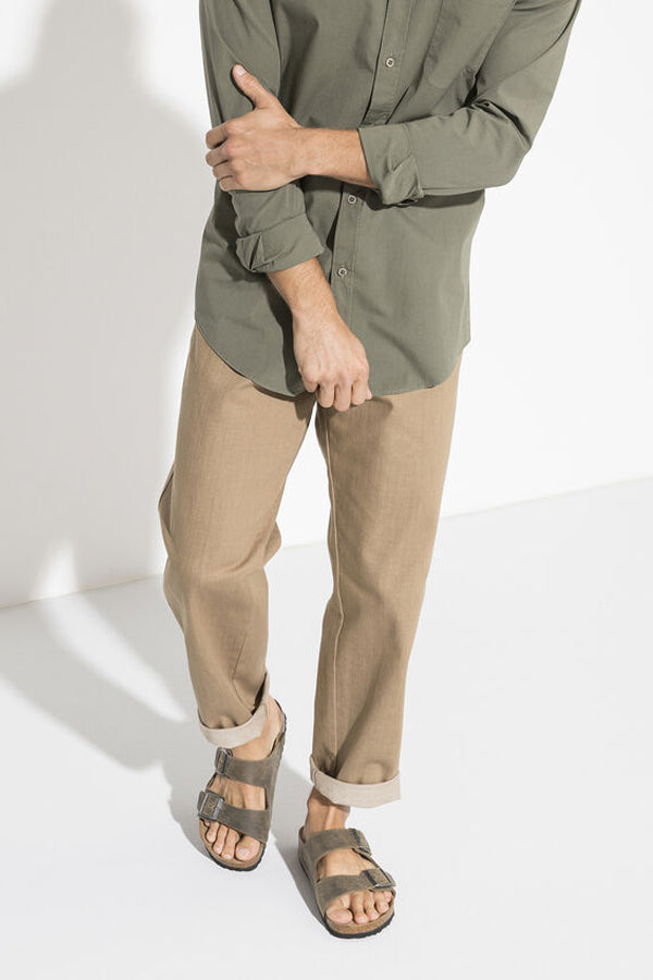 Birkenstock Arizona Plantare Morbido (Pelle oliata) Grigio