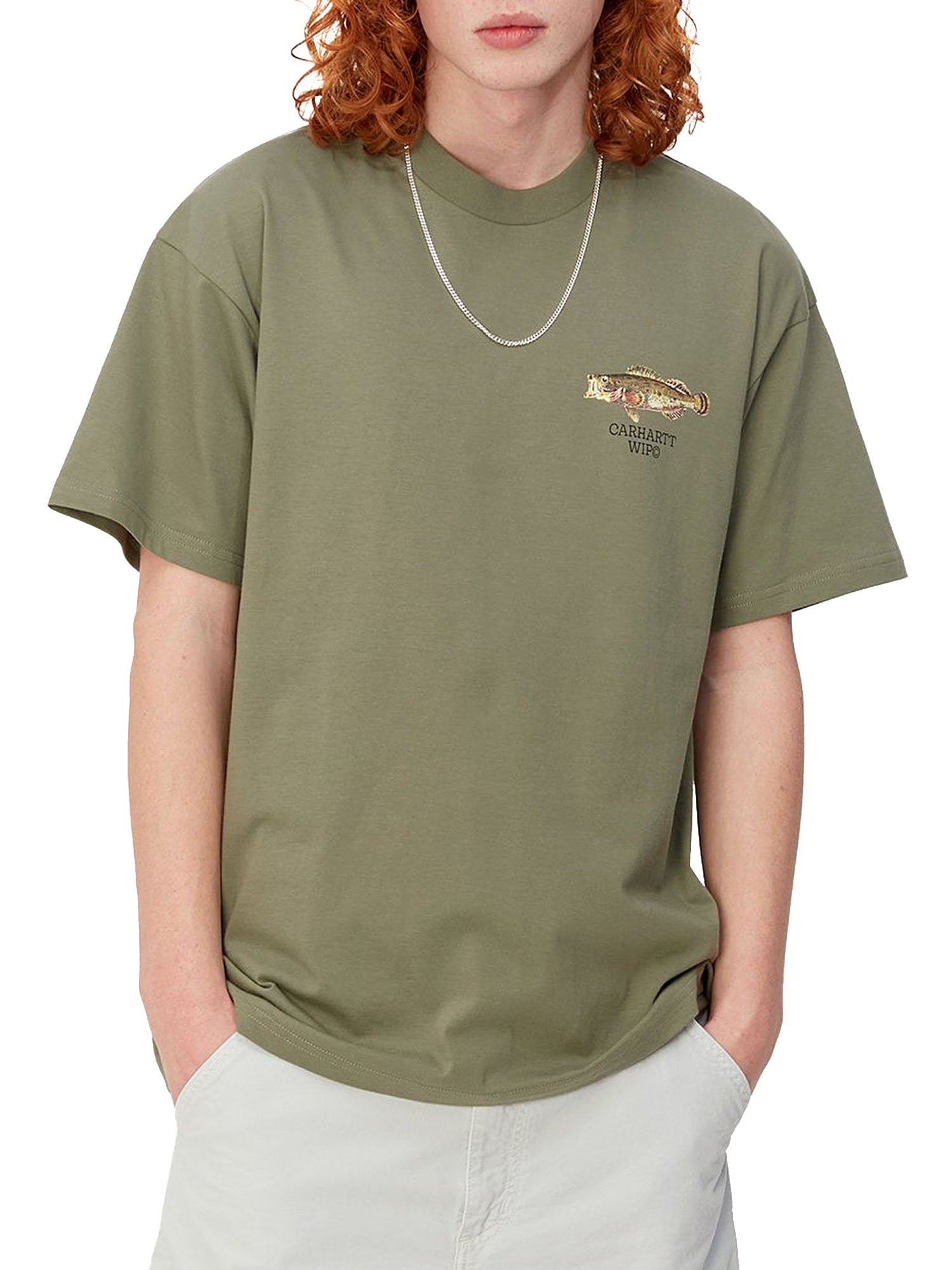 Carhartt Wip S/S Fish T-Shirt Verde