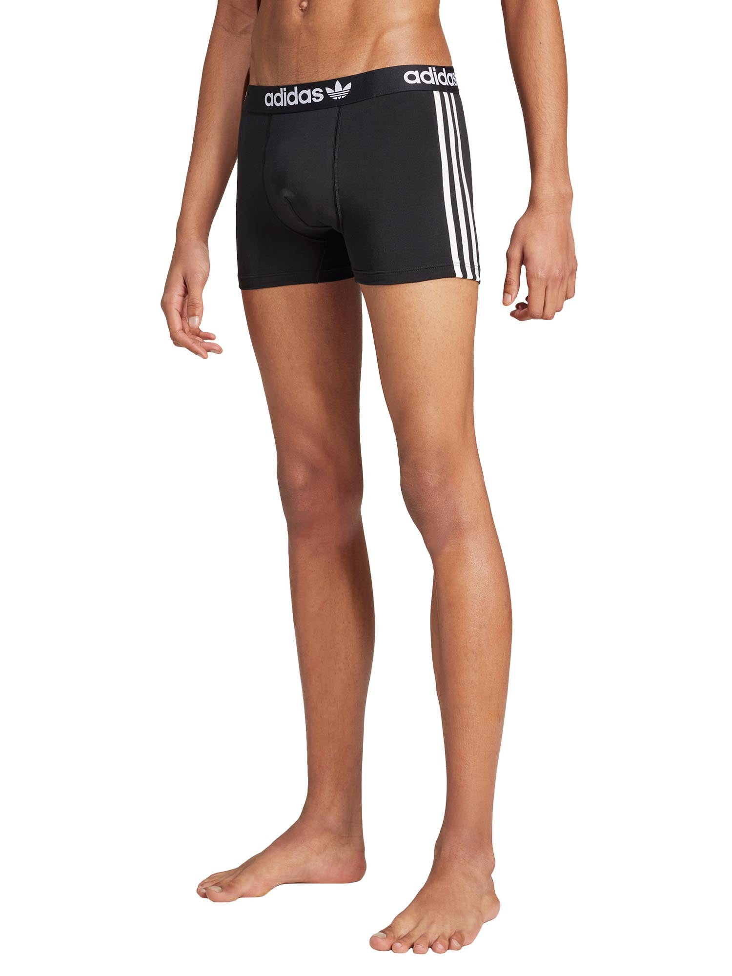 Adidas Comfort Flex Cotton 3-Stripes Trunk Underwear Nero