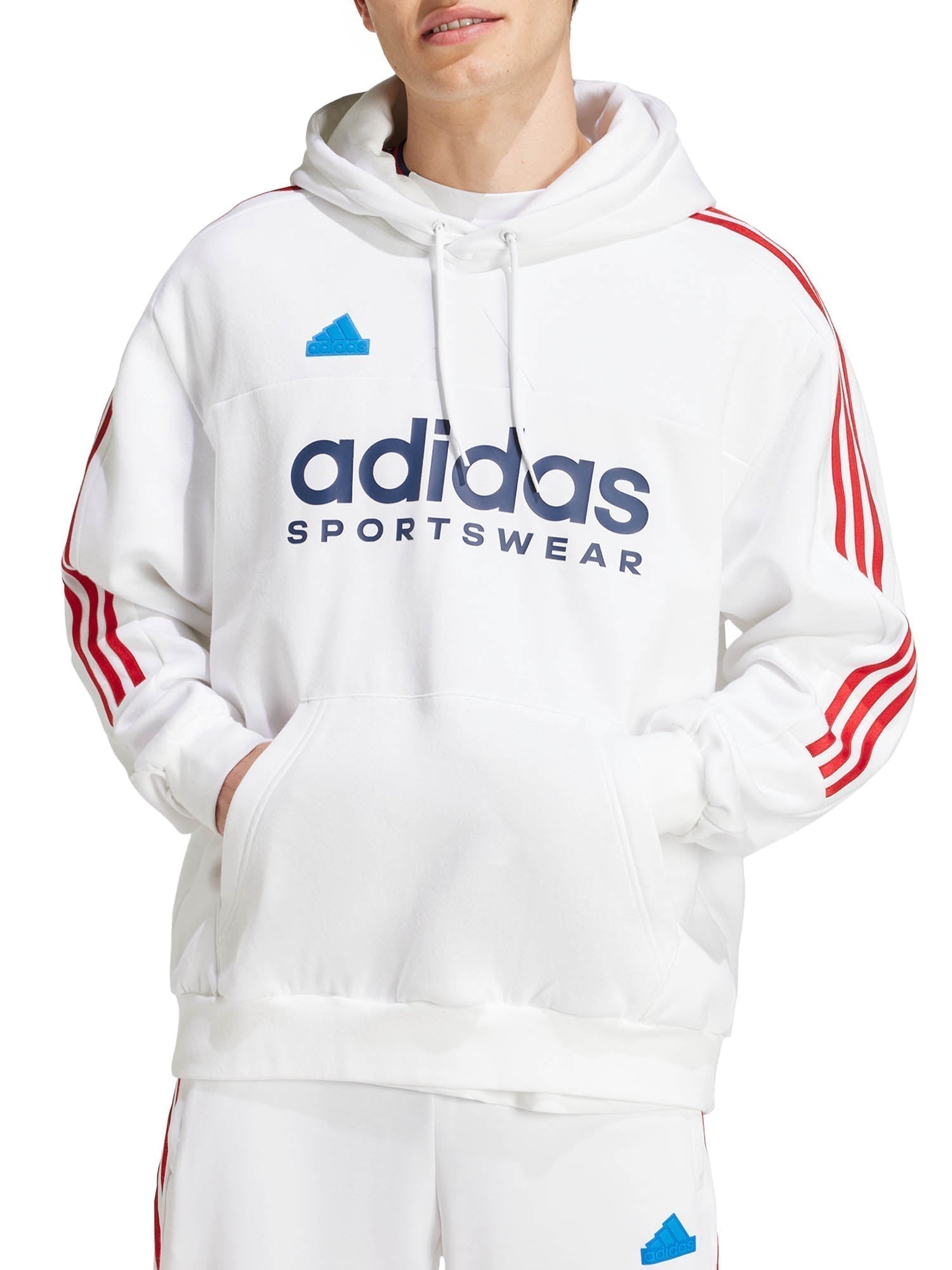 Adidas Felpa con cappuccio House of Tiro Nations Pack Bianco