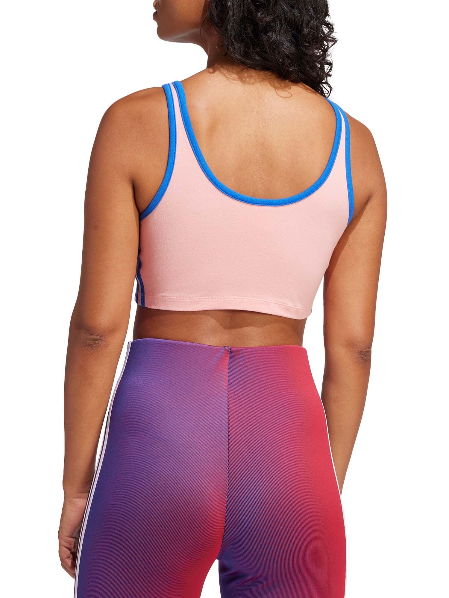 Adidas Top adicolor 3-Stripes Bra Rosa