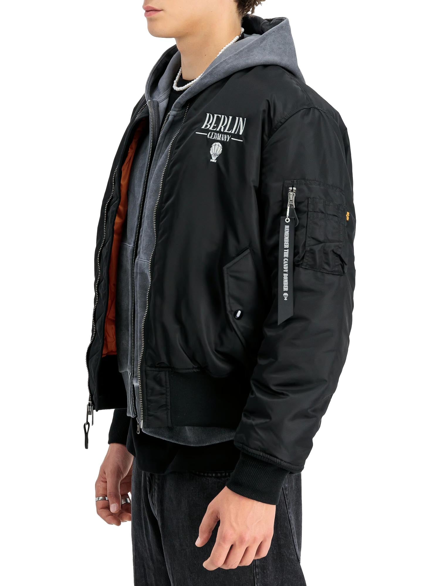 Alpha Industries MA-1 Berlin Candy Bomber Nero