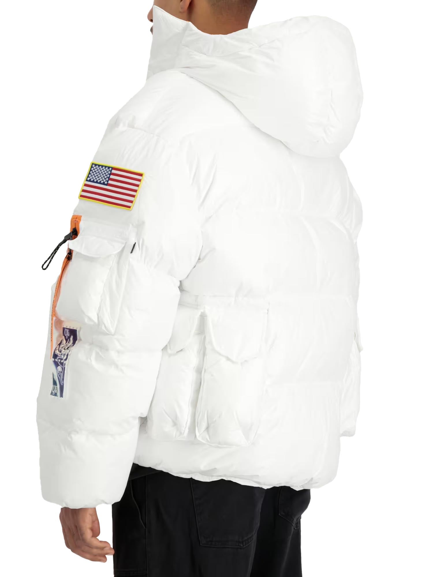 Alpha Industries NASA Puffer Artemis Bianco