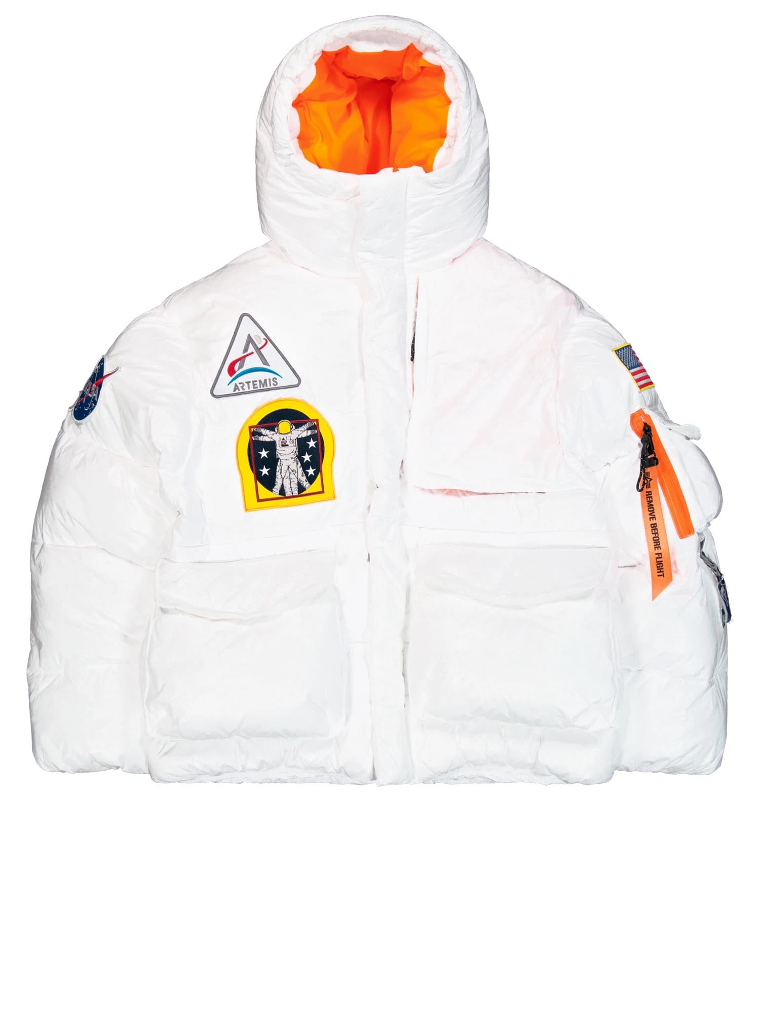 Alpha Industries NASA Puffer Artemis Bianco