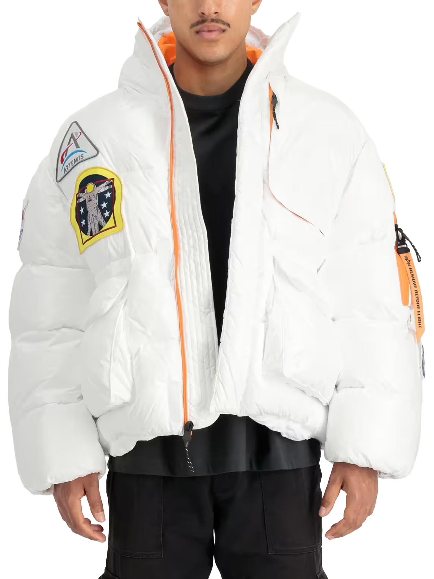 Alpha Industries NASA Puffer Artemis Bianco