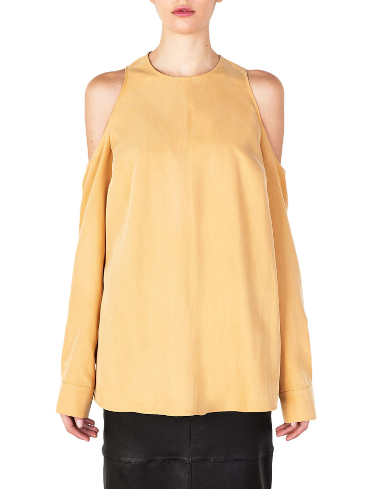 Alysi Blusa Fluid Spalle Scollate Giallo