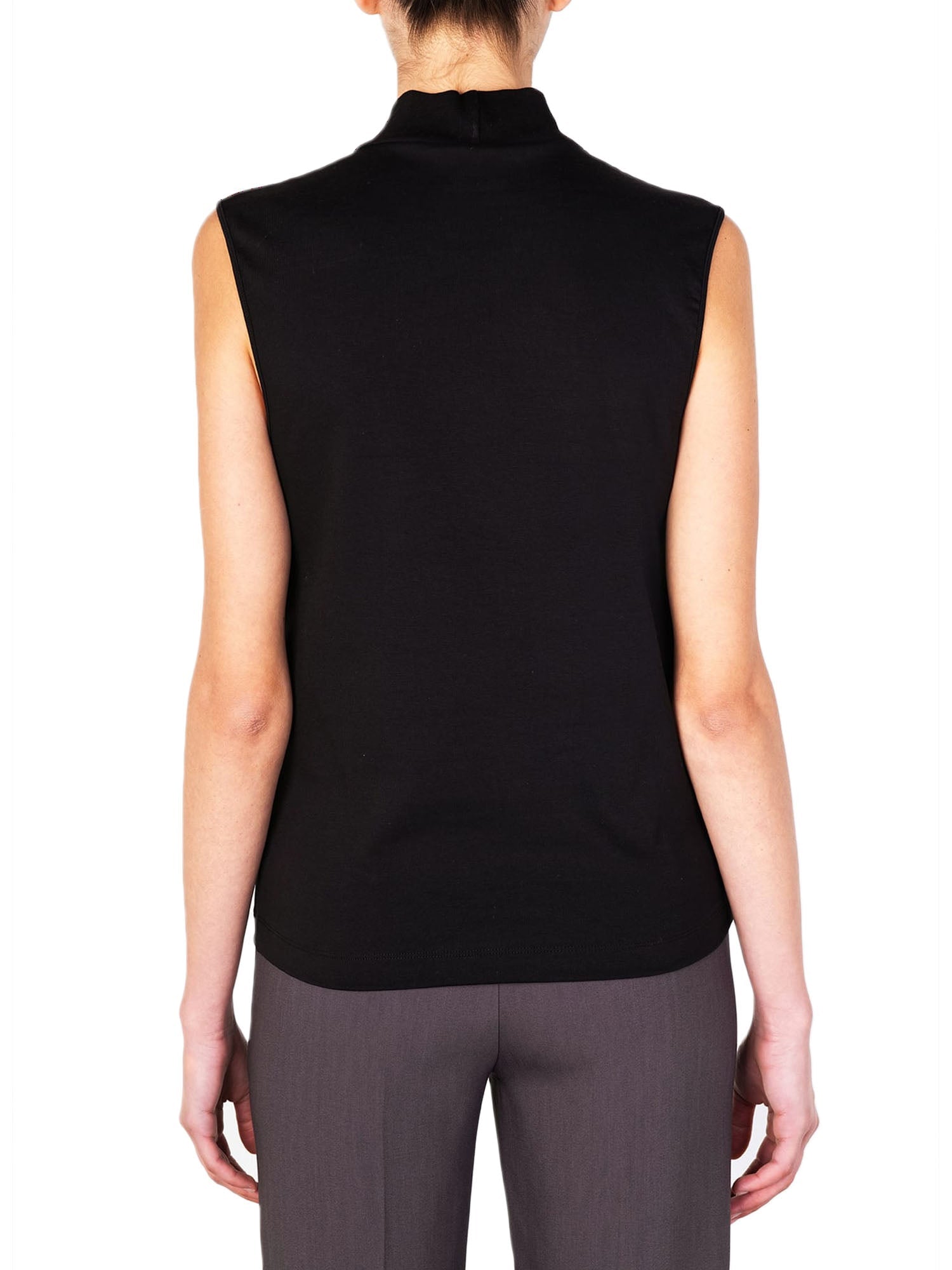 Alysi Top Pailettes Nero