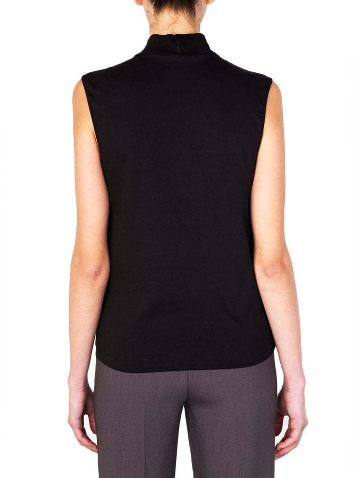 Alysi Top Pailettes Nero