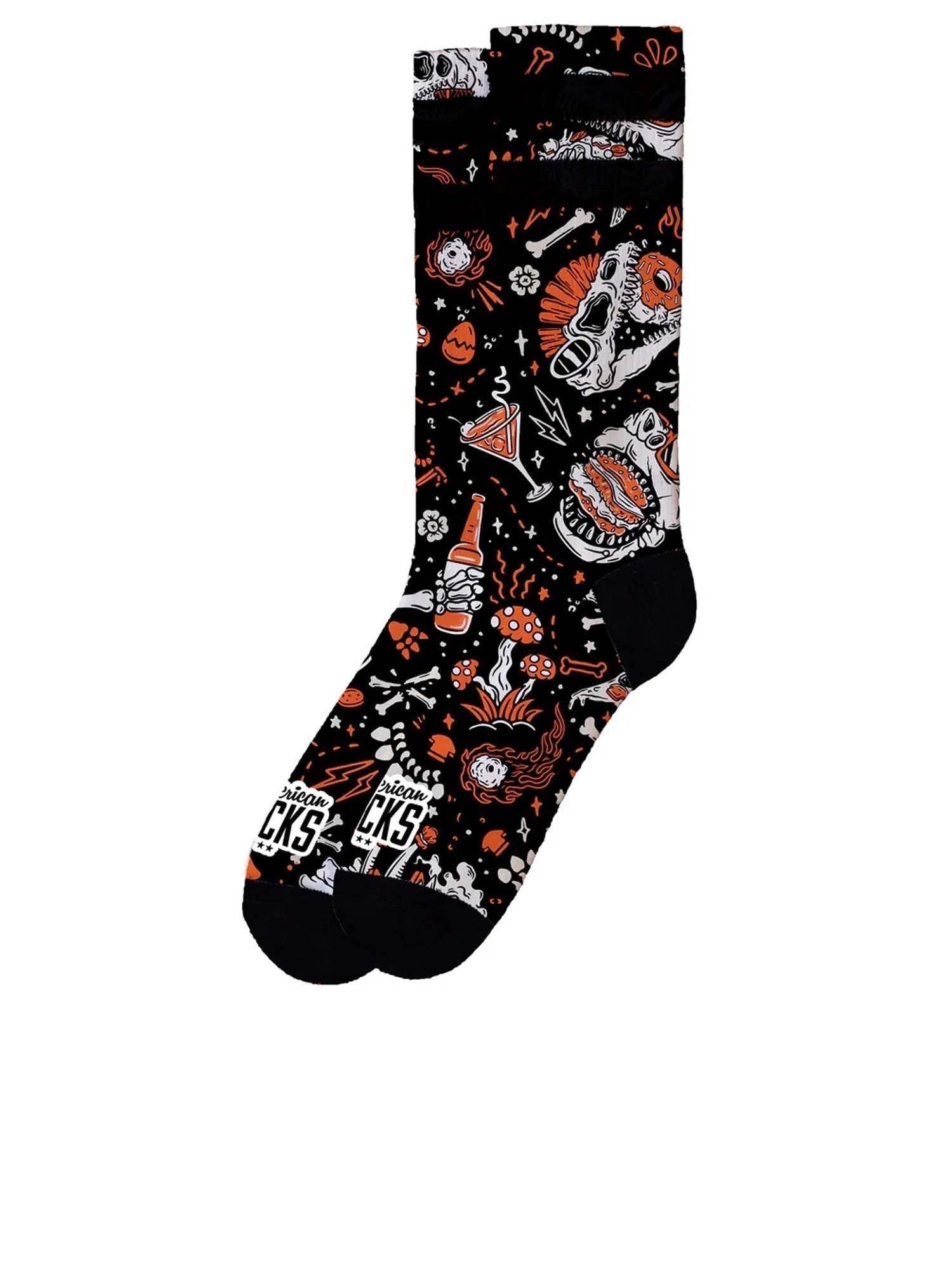 American Socks Calze Slick Dinos Multicolore