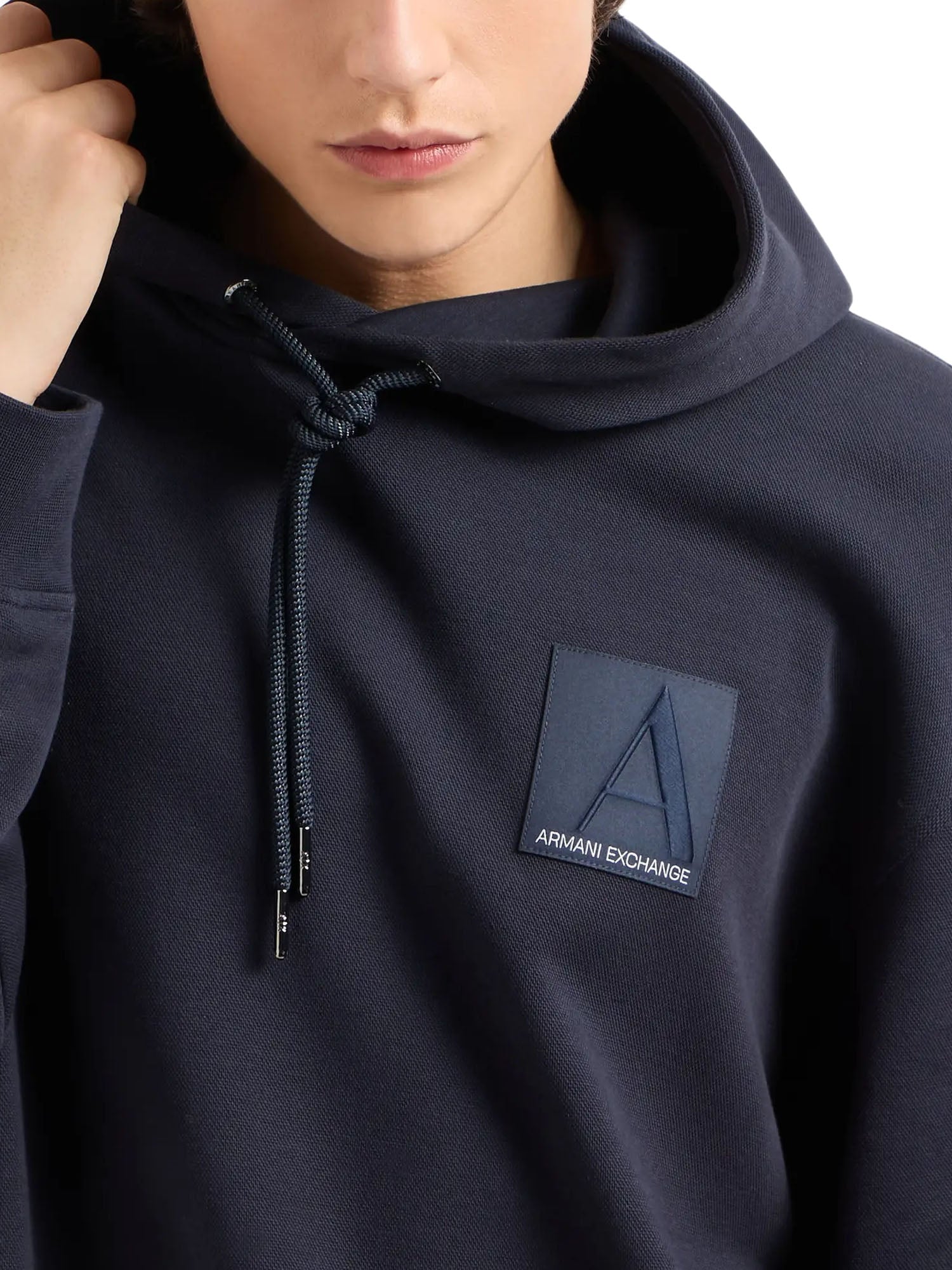 Armani Exchange Felpa Con Cappuccio Armani Exchange Blu