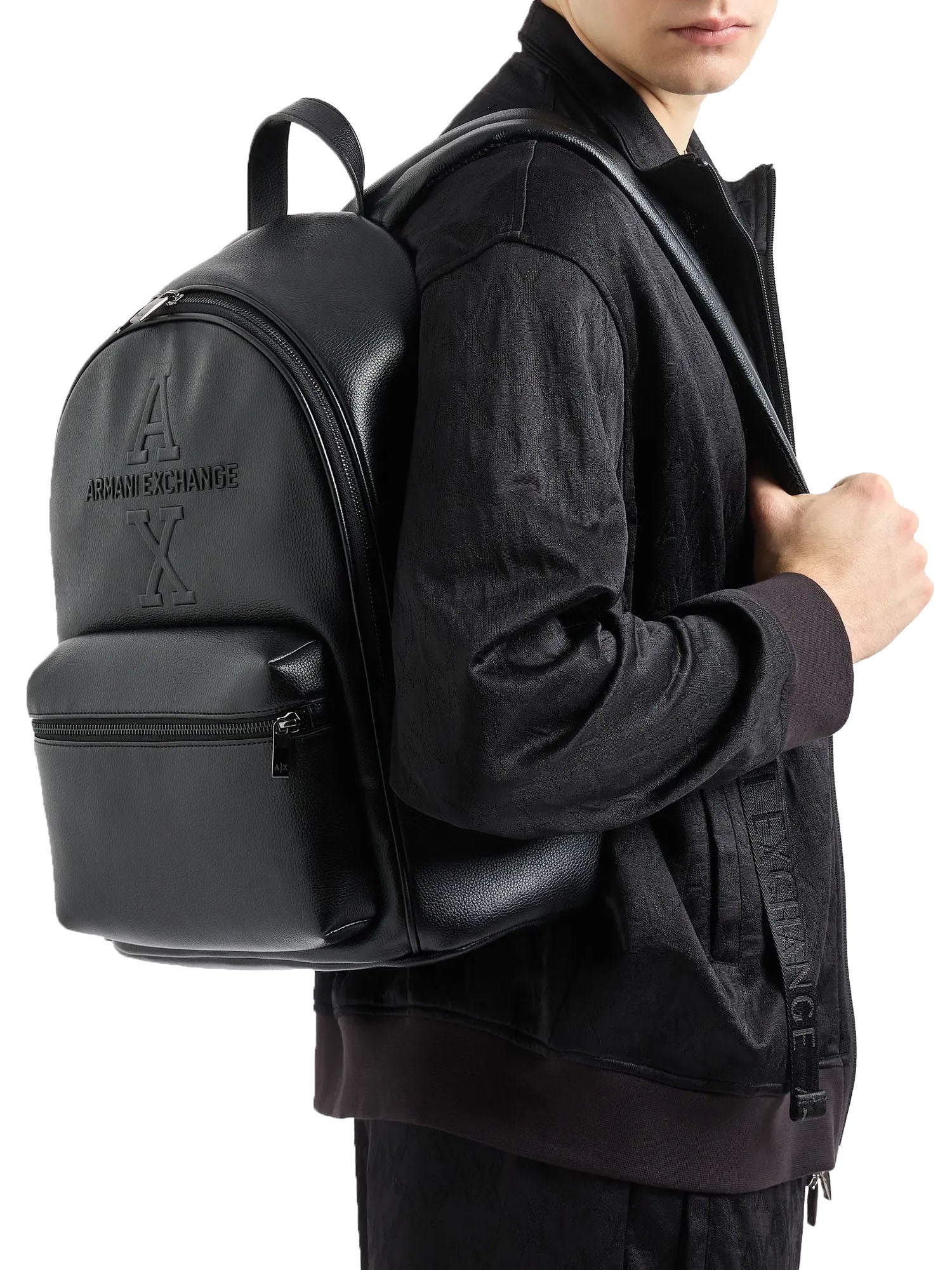 Armani Exchange Man Backpack Nero