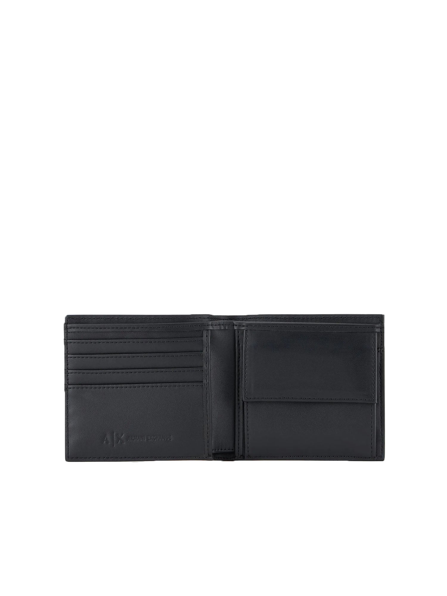 Armani Exchange Man Bifold W/Coin Nero