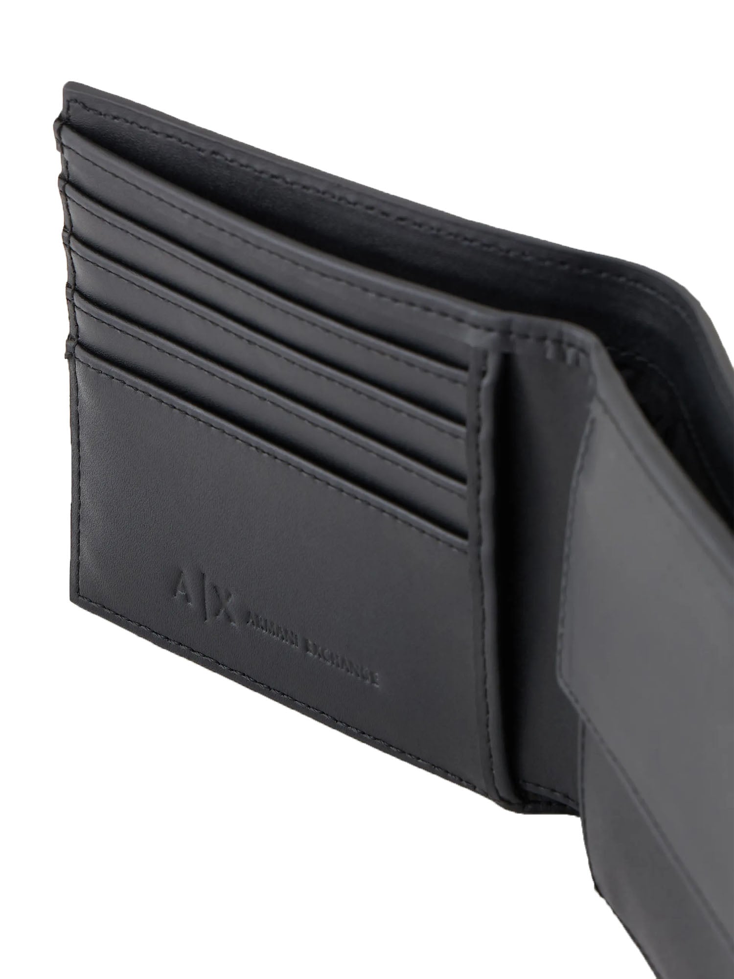 Armani Exchange Man Bifold W/Coin Nero