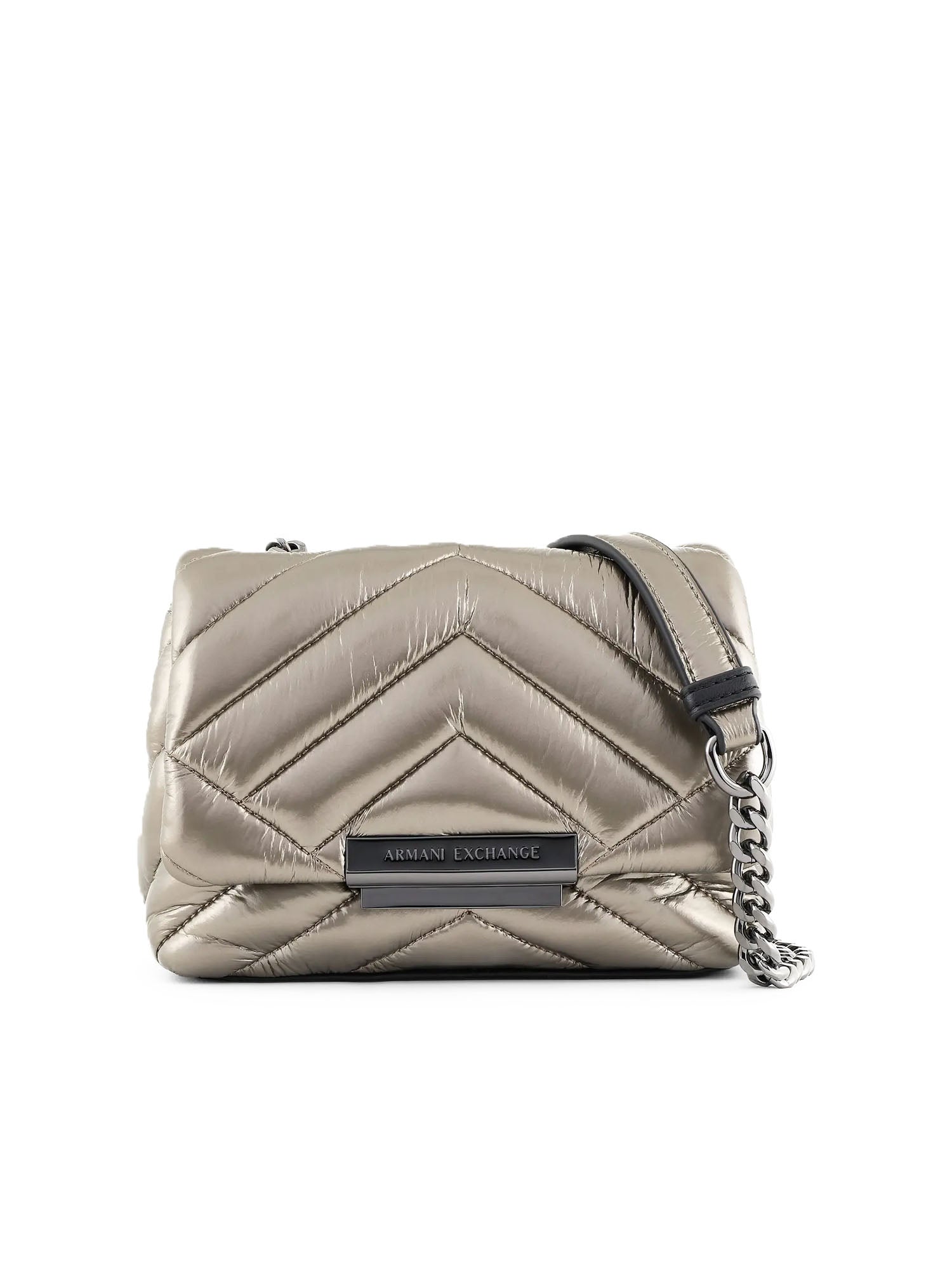 Armani Exchange Woman Mini Bag Argento