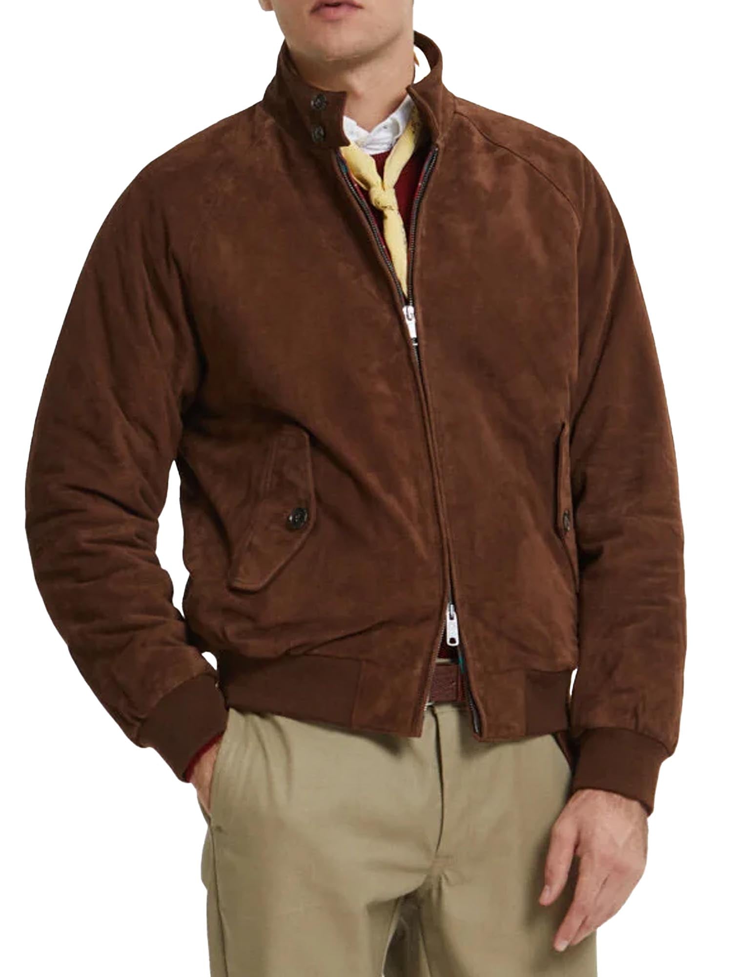 Baracuta G9 Suede Invernale Marrone