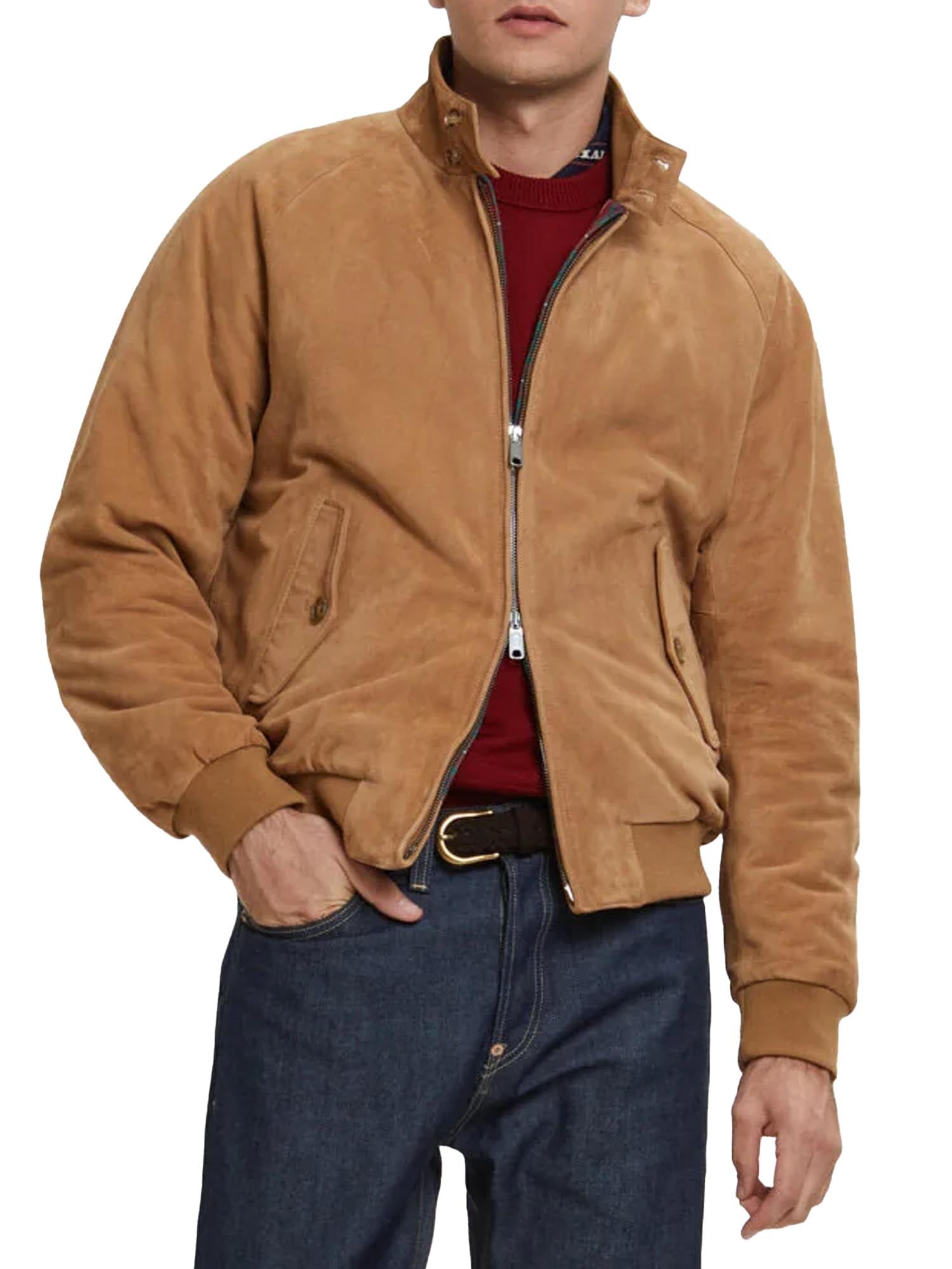 Baracuta G9 Suede Invernale Marrone