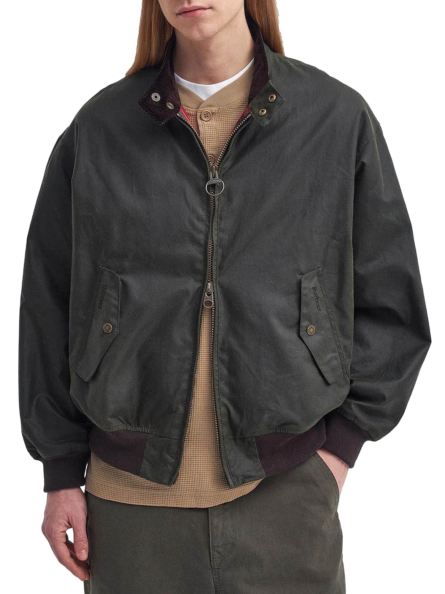 Baracuta Giacca cerata Harrington MA-1 Barbour x Baracuta Verde