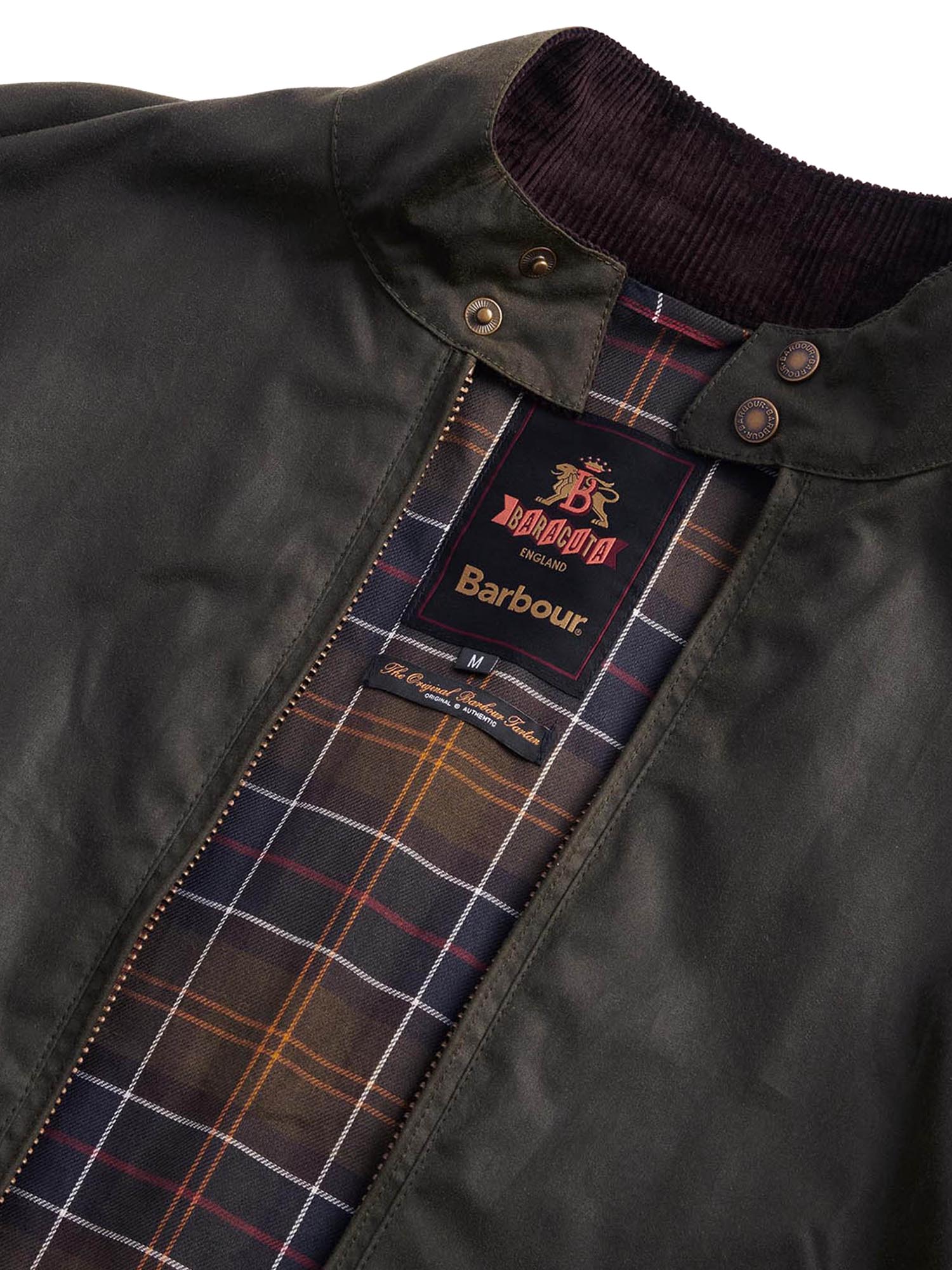 Baracuta Giacca cerata Harrington MA-1 Barbour x Baracuta Verde