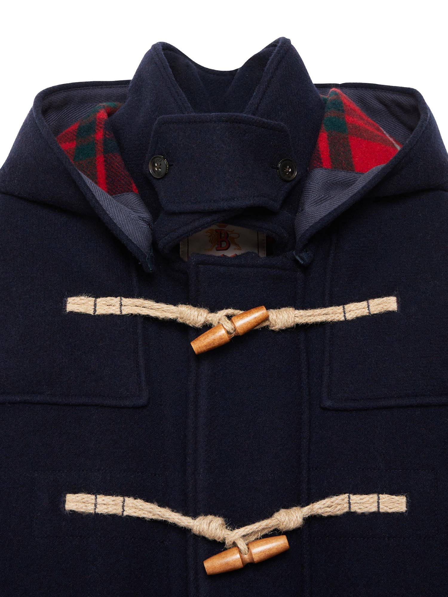 Baracuta Giacca Double Wool Short Duffle Blu