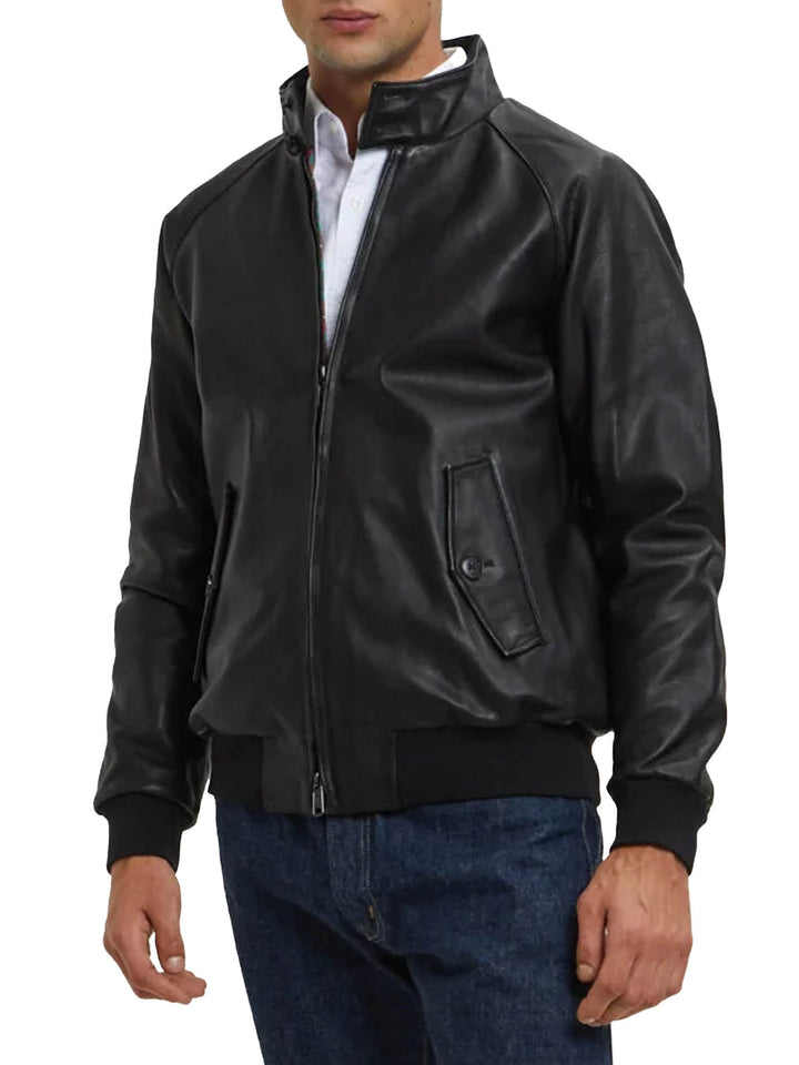 Baracuta Giacca G9 in Pelle Nero