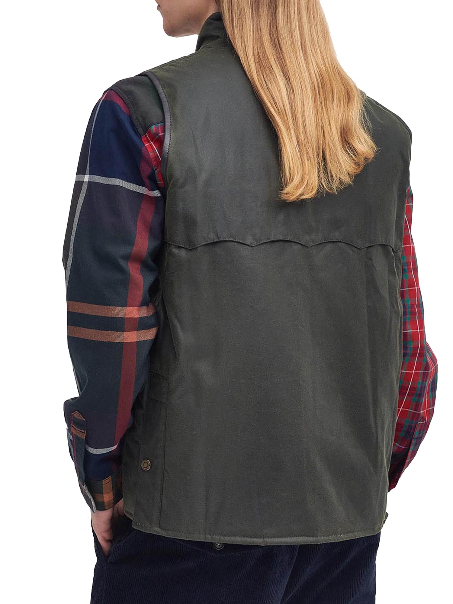 Baracuta Gilet cerato oversize Barbour x Baracuta Verde