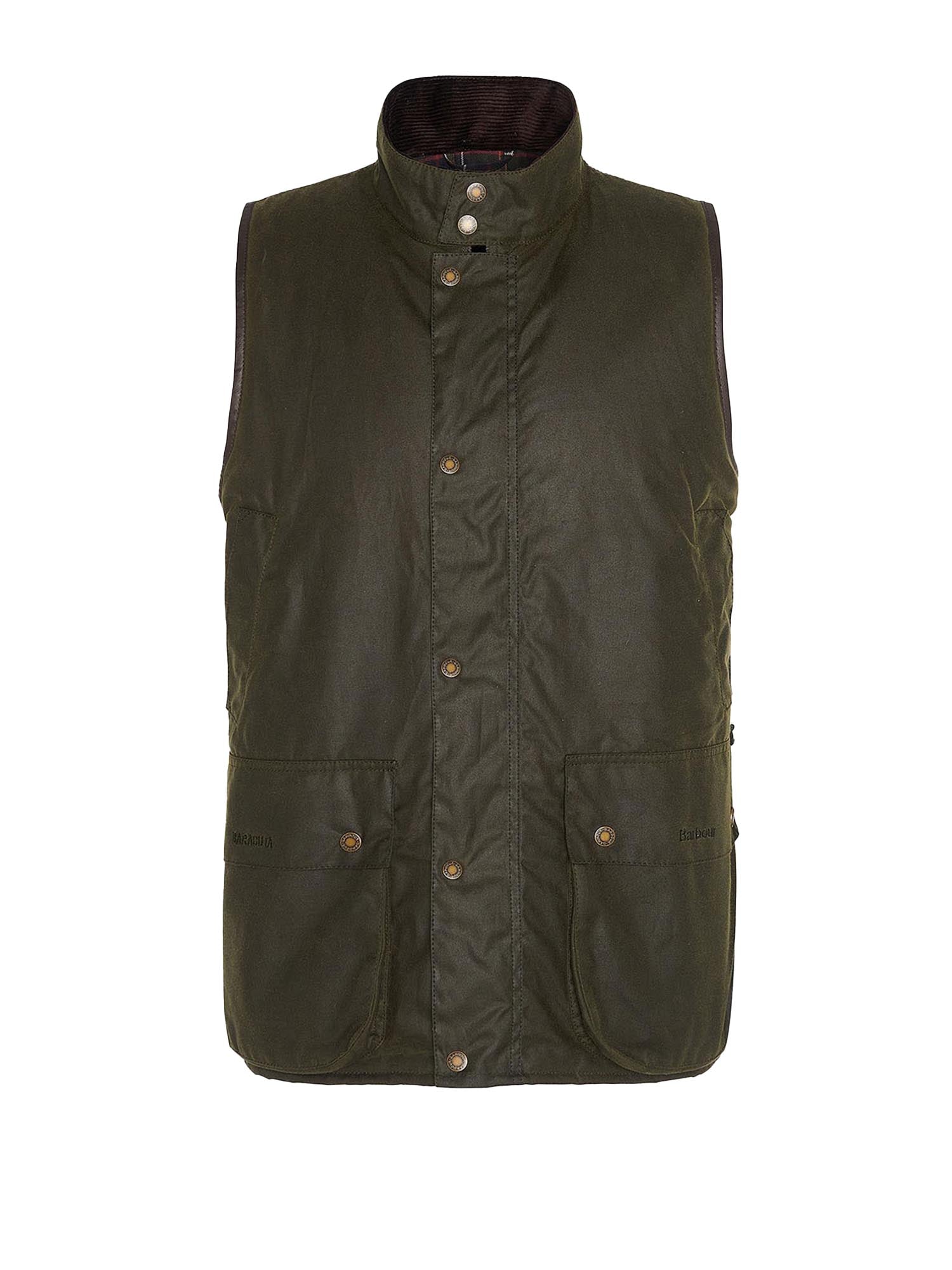 Baracuta Gilet cerato oversize Barbour x Baracuta Verde