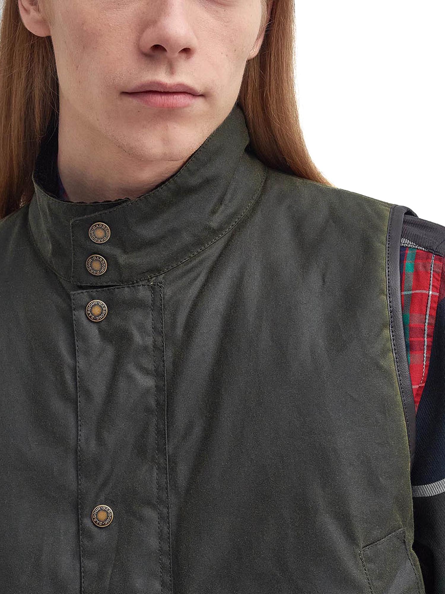 Baracuta Gilet cerato oversize Barbour x Baracuta Verde