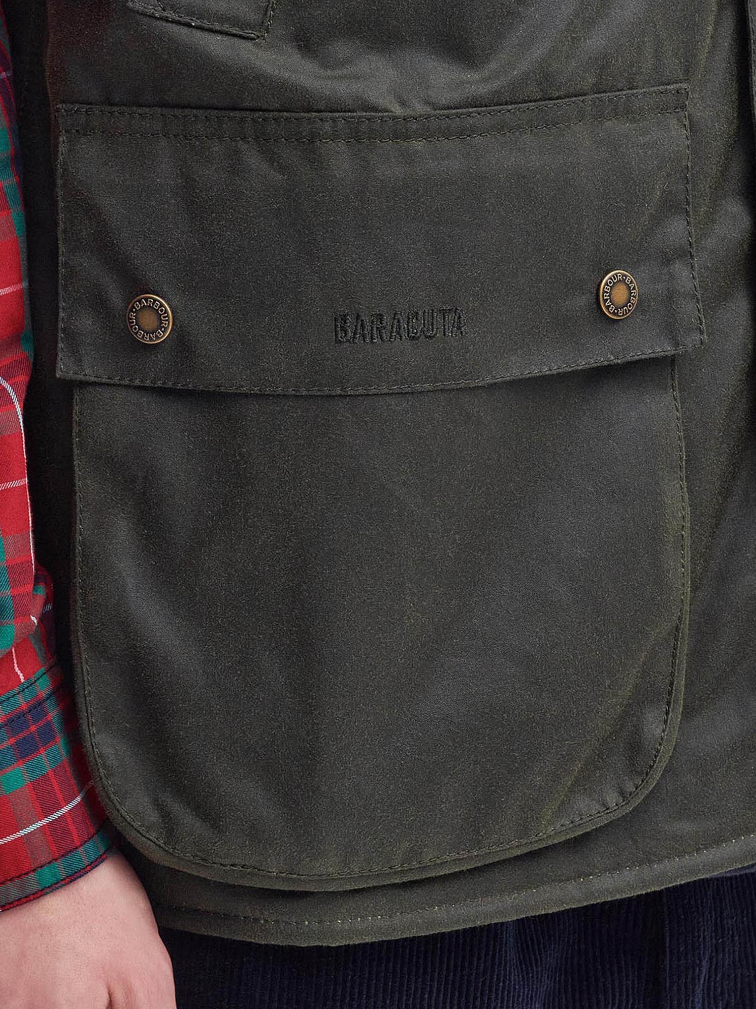 Baracuta Gilet cerato oversize Barbour x Baracuta Verde