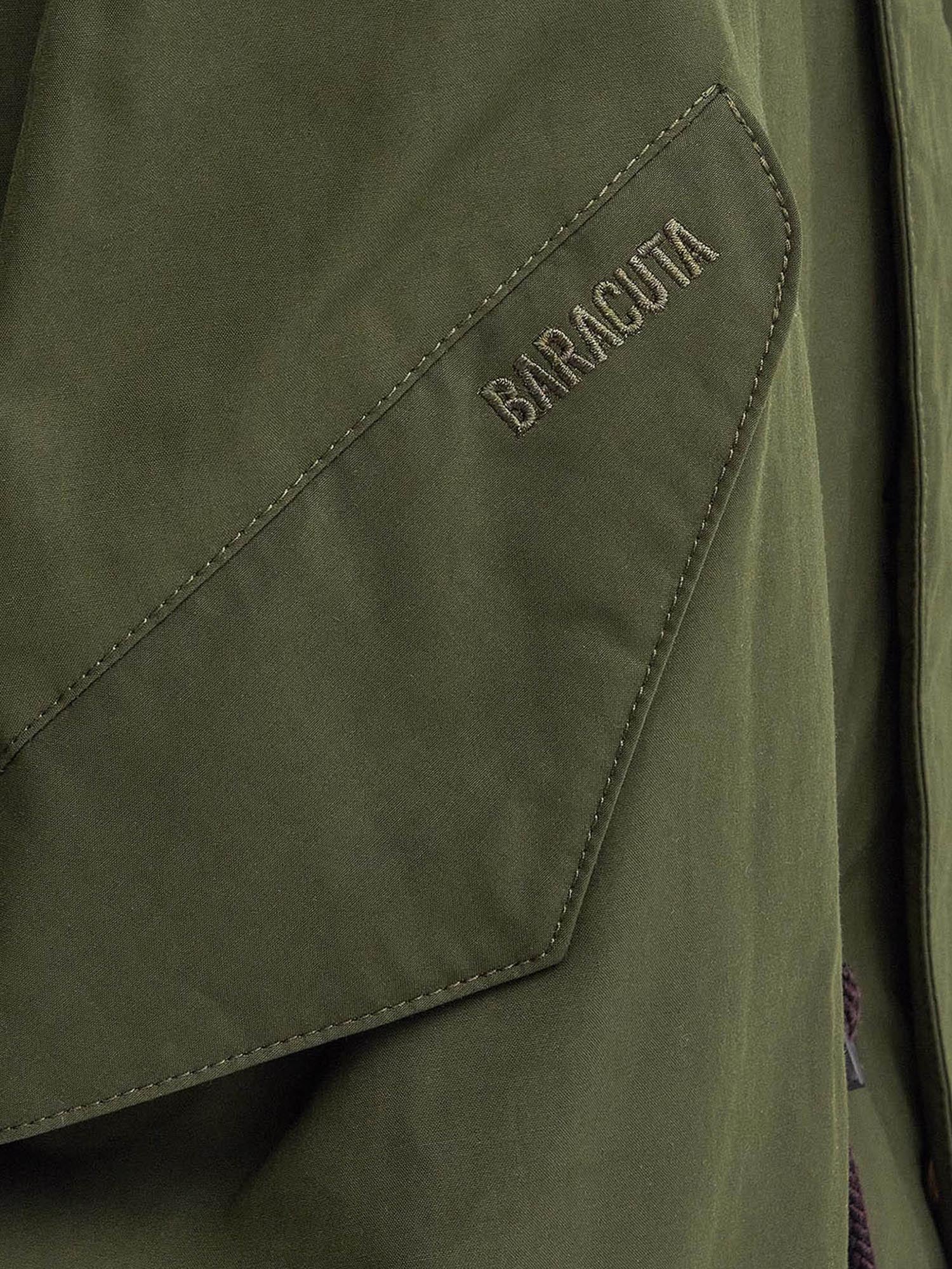 Baracuta Parka casual in stile mod Barbour x Baracuta Verde