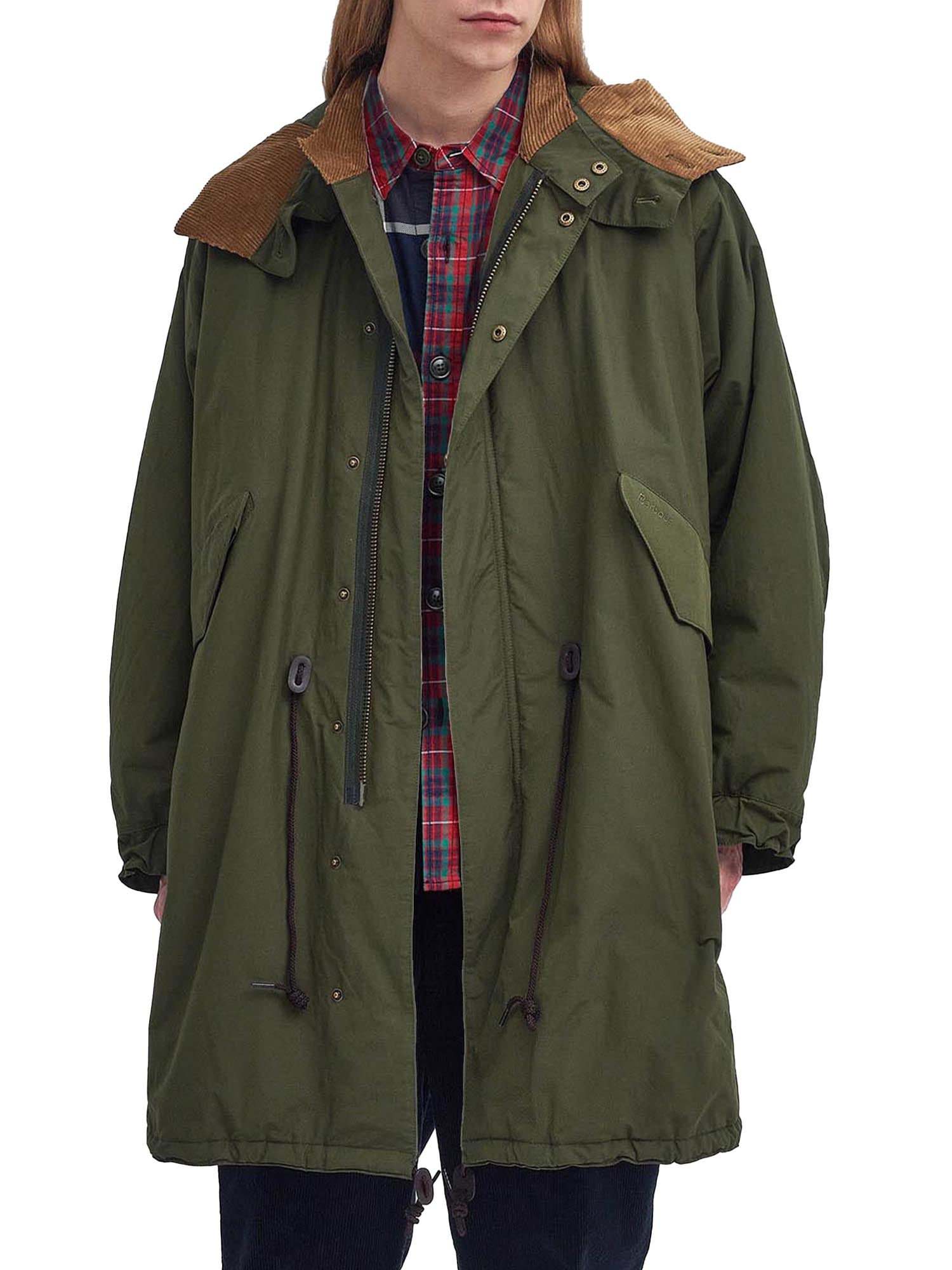 Baracuta Parka casual in stile mod Barbour x Baracuta Verde